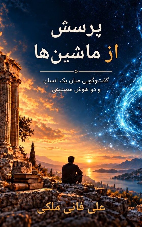 جلد کتاب پرسش از ماشین‌ها، نوشتهٔ علی فانی ملکی